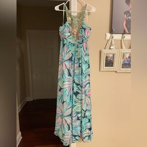 Lilly Pulitzer Lanette maxi dress size 8 Eeuc